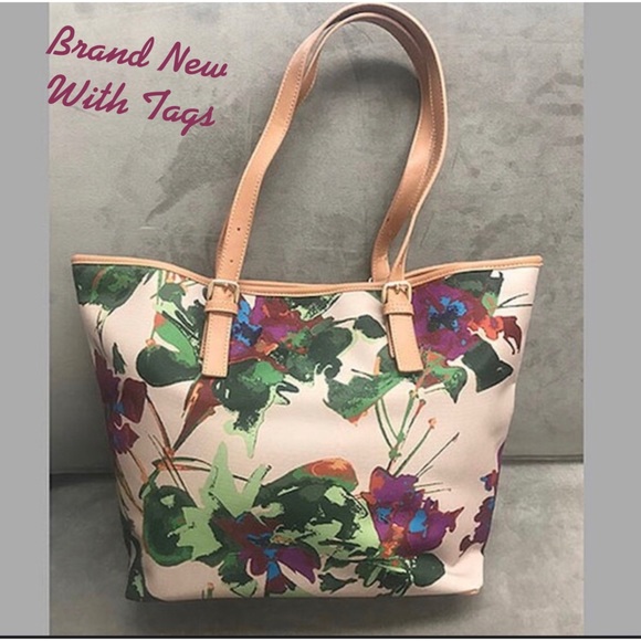 Sondra Roberts Handbags - All Season Tropical Floral Tote,NWT-BOUTIQUE